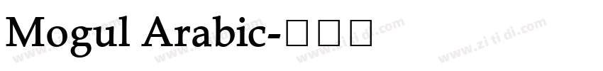 Mogul Arabic字体转换
